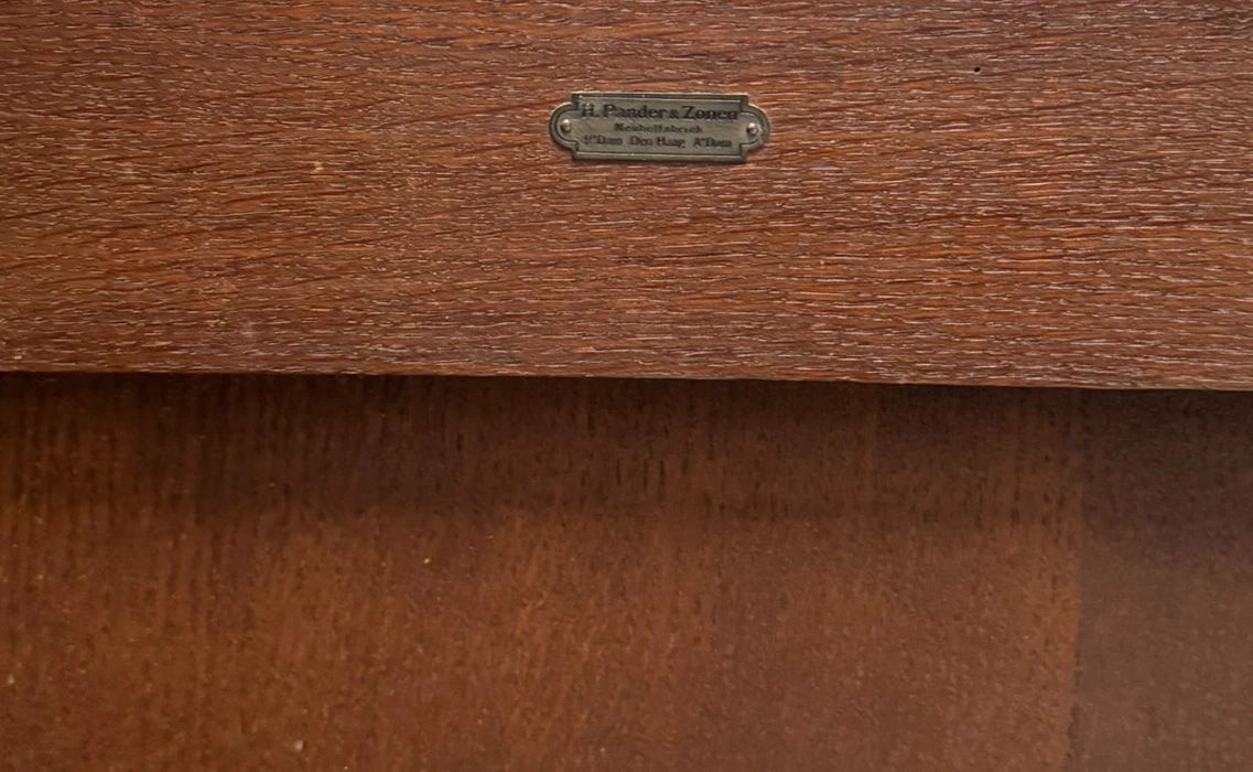 Art Deco Amsterdamse School Bookcase by Willem Penaat for Pander Den Haag, 1921